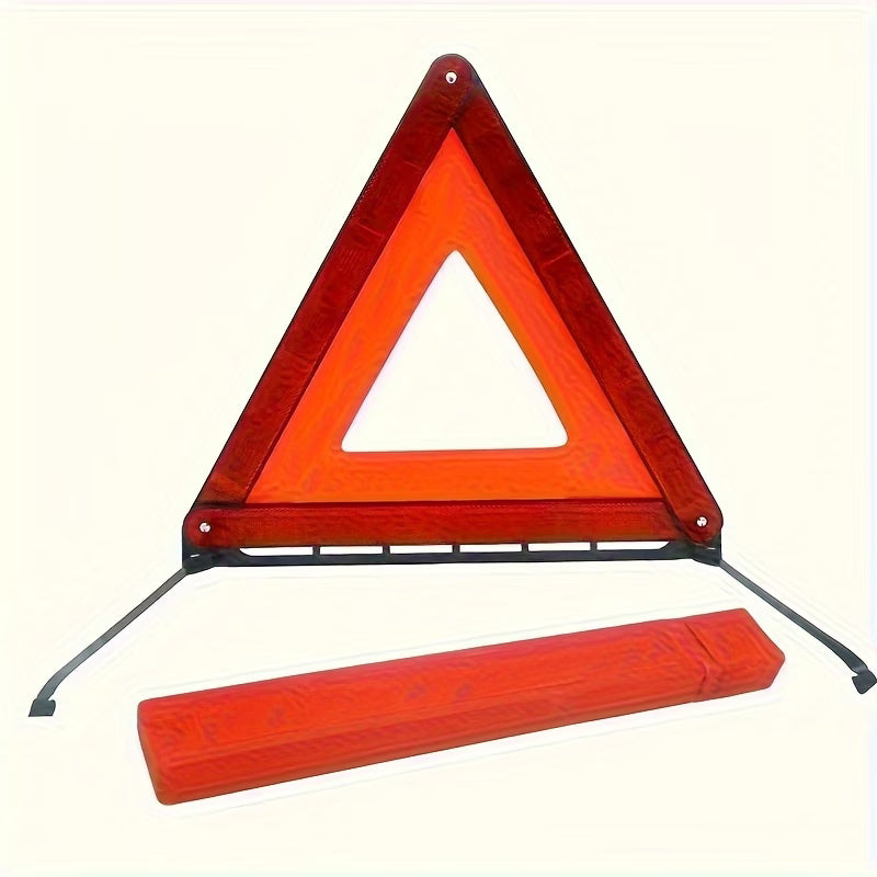 Carvello Reflective Emergency Warning Triangle – Foldable High-Visibility Roadside Safety Sign